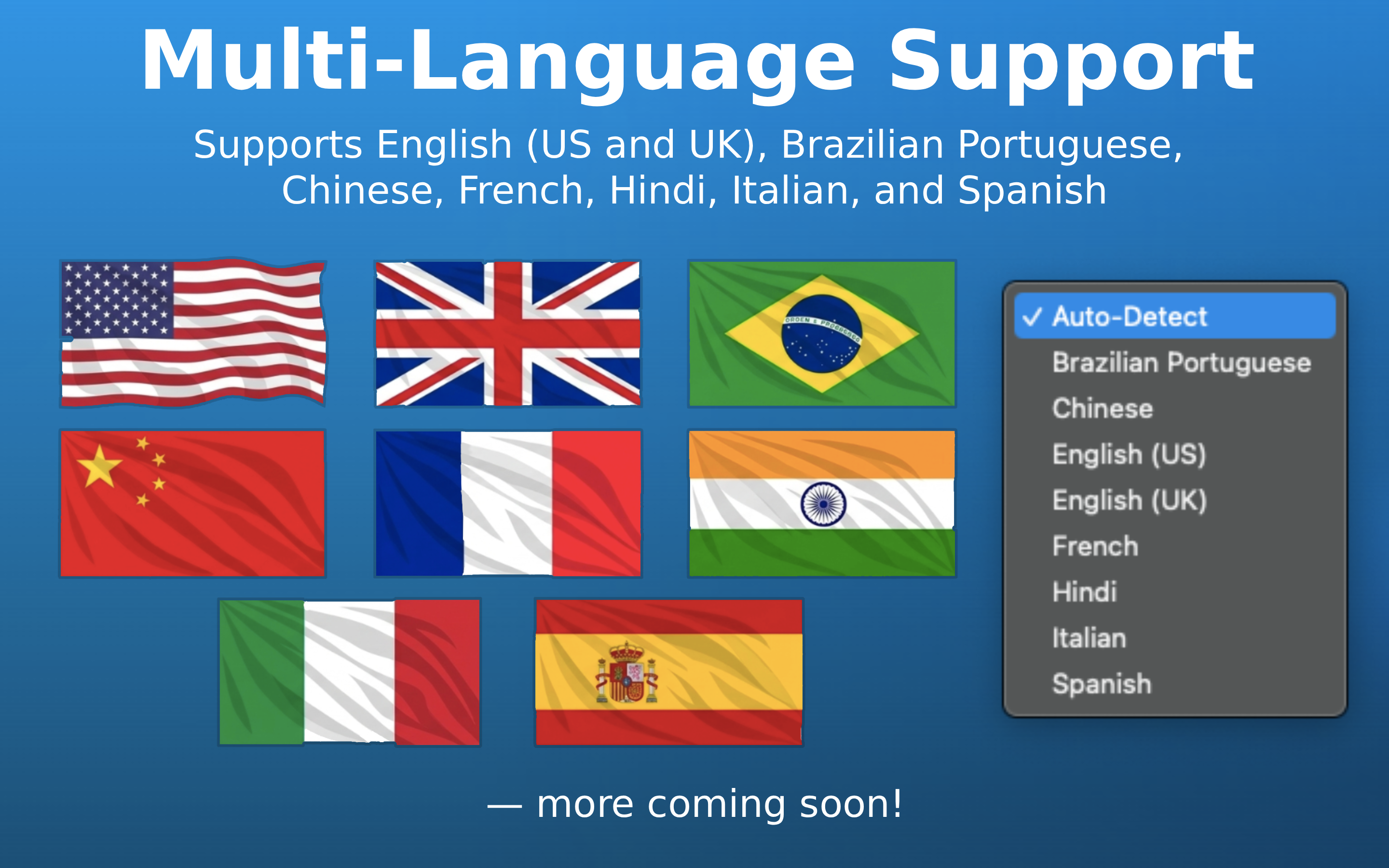 BetterTTS multi-language support with flags